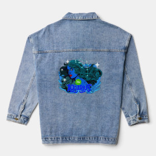 Aquarius Horoscope Star Sign Denim Jacket
