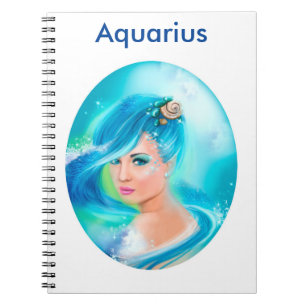 Aquarius Horoscope Zodiac Fantasy Notebook
