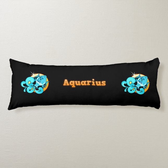 Aquarius illustration body cushion (Front)