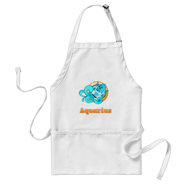 Aquarius illustration standard apron (Front)