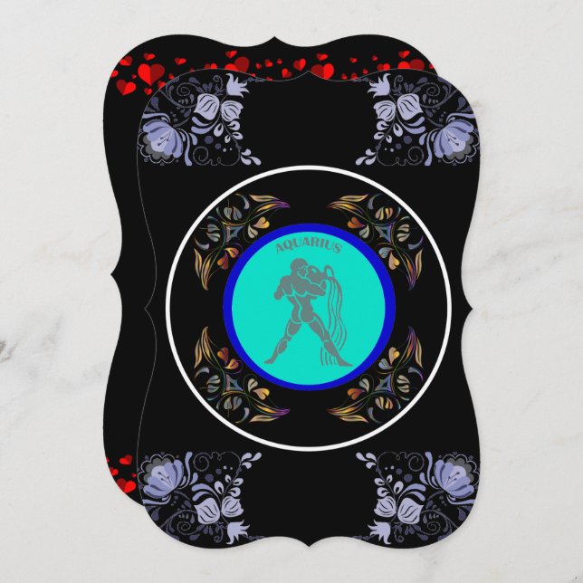 Aquarius Invitation (Front/Back)