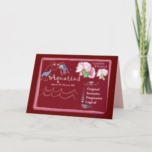 Aquarius January Greeting Card