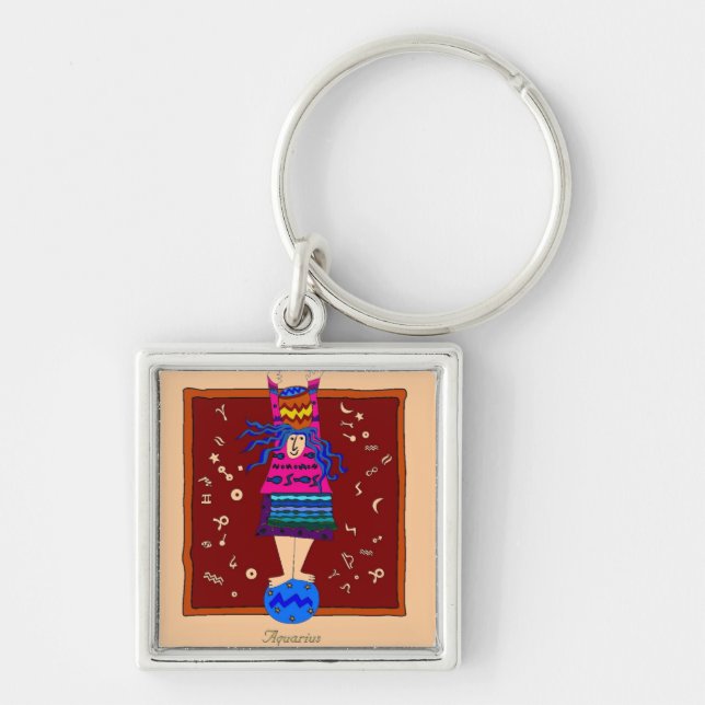 Aquarius Key Ring (Front)