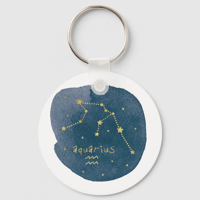 Aquarius Key Ring (Front)