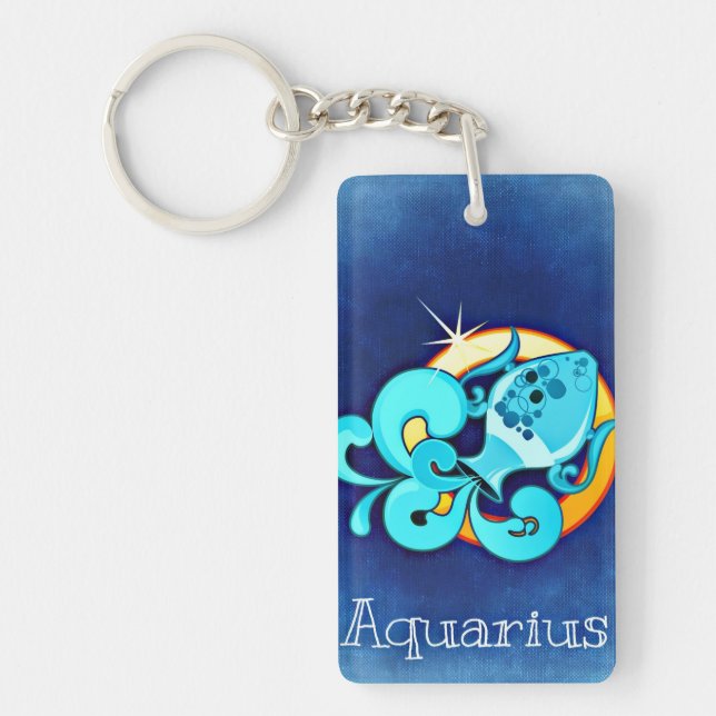 Aquarius Key Ring (Front)