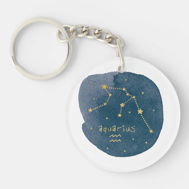 Aquarius Key Ring (Front)