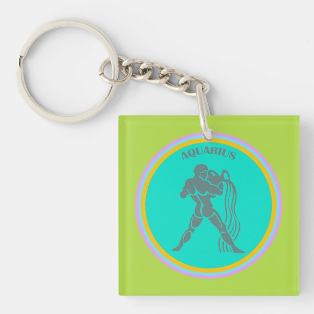 Aquarius Keychain (Front)