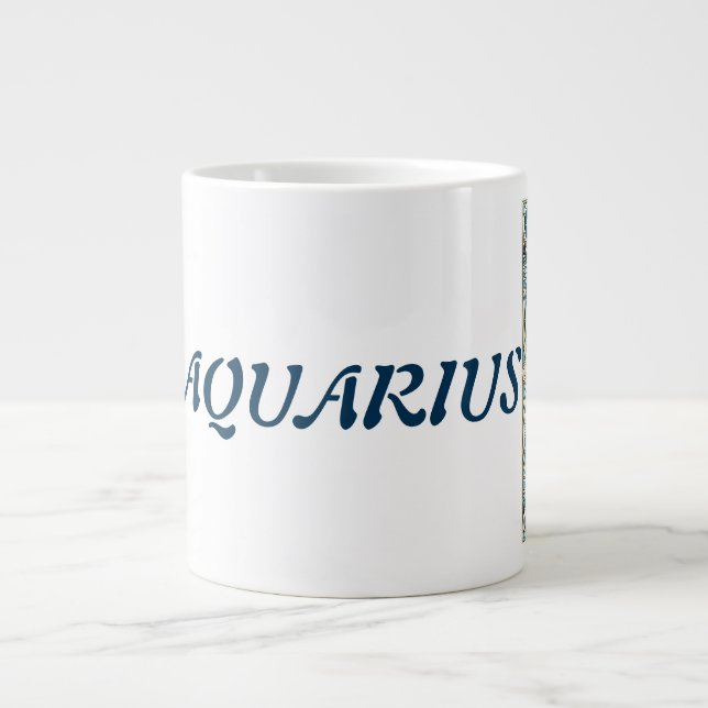 Aquarius Large Coffee Mug (Front)