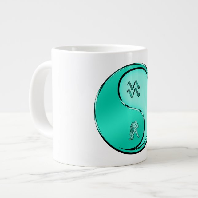 Aquarius Large Coffee Mug (Front Left)