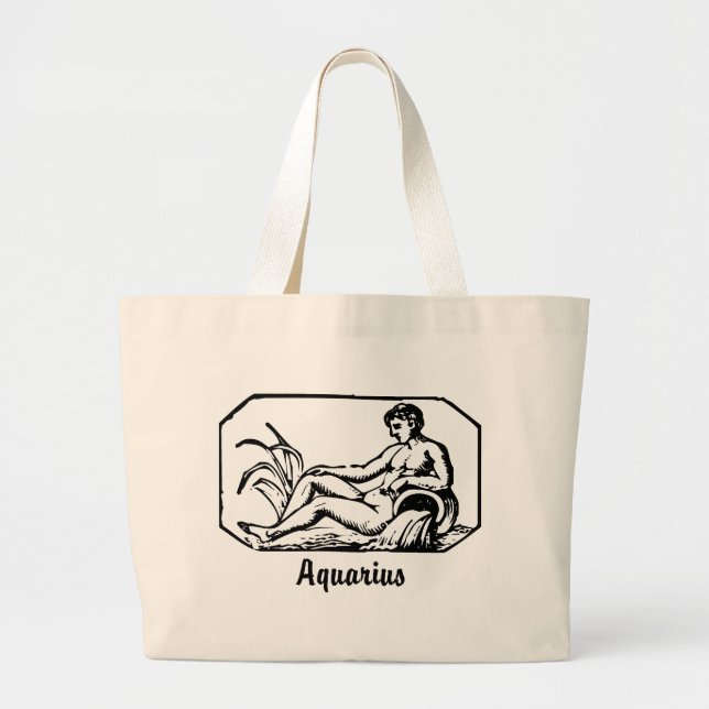 Aquarius Large Tote Bag (Front)
