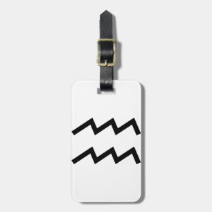Aquarius Luggage Tag