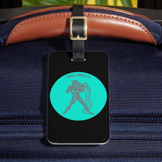 Aquarius Luggage Tag  (Front Insitu 2)