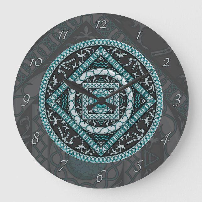 Aquarius Mandala Clock (Front)