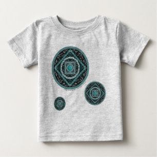 Aquarius Mandala Kid's and Baby Light Shirt