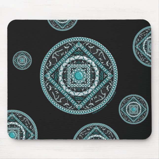 Aquarius Mandala Mousepad (Front)