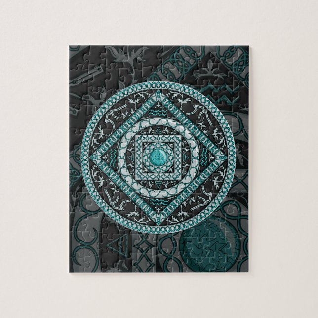 Aquarius Mandala Puzzle (Vertical)