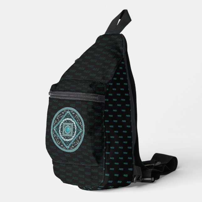 Aquarius Mandala Sling Bag (Right Corner)