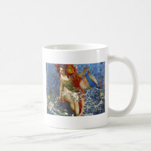 Aquarius Mermaid Gothic Blue Art Coffee Mug