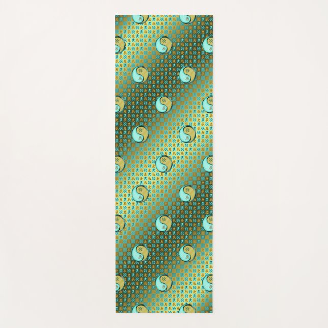 Aquarius & Metal Dragon Yoga Mat (Front)
