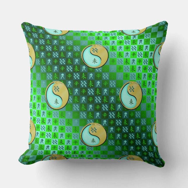Aquarius & Metal Goat Cushion (Front)