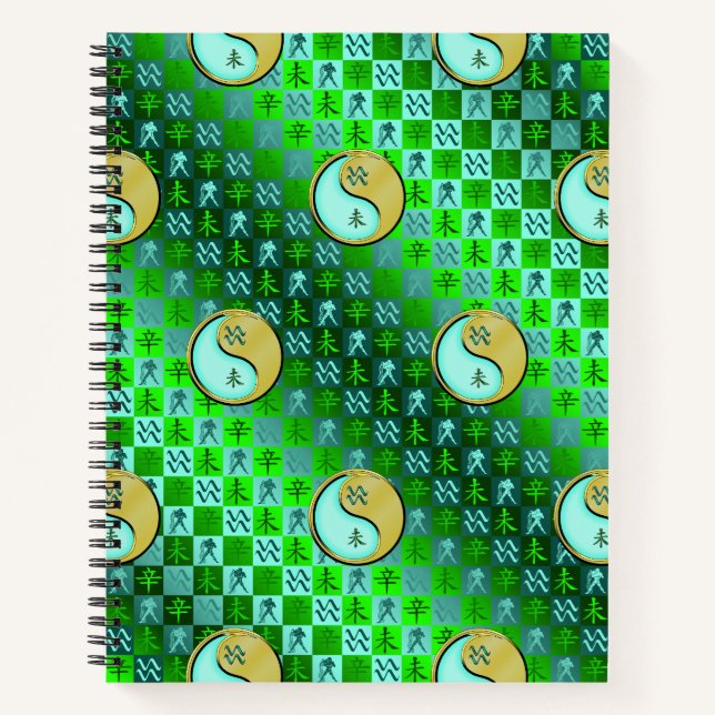 Aquarius & Metal Goat Notebook (Front)