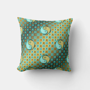 Aquarius & Metal Horse Cushion