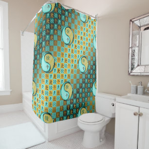 Aquarius & Metal Horse Shower Curtain