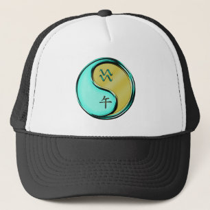Aquarius & Metal Horse Trucker Hat