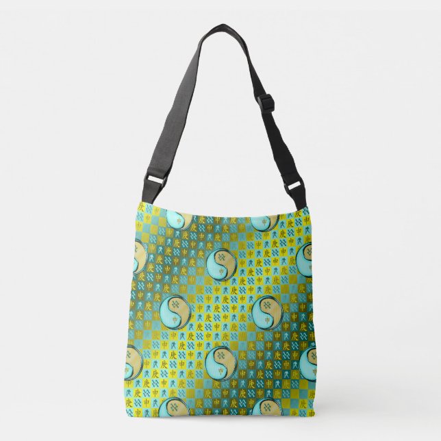 Aquarius & Metal Monkey Crossbody Bag (Front)