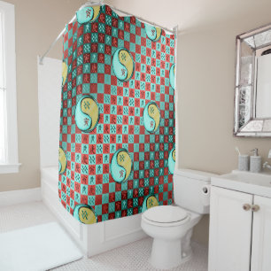 Aquarius & Metal Tiger Shower Curtain