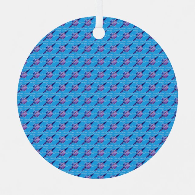 Aquarius Metal Tree Decoration (Front)