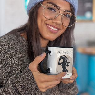 Aquarius Mug Feminine Astrology Gift for Women