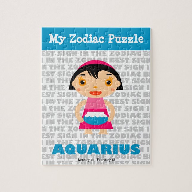 Aquarius, My Zodiac Puzzle (Vertical)