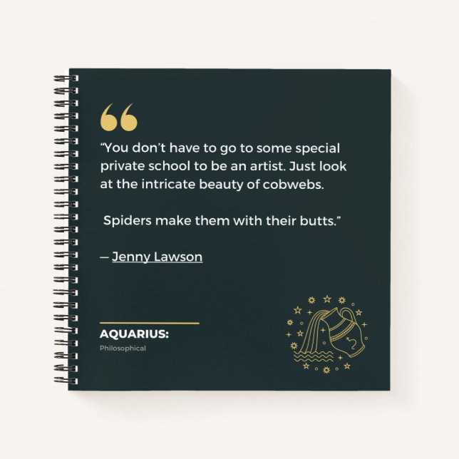 Aquarius notebook (Front)