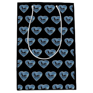 Aquarius Orca Killer Whale Black Medium Gift Bag