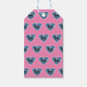 Aquarius Orca Killer Whale Pink Gift Tags