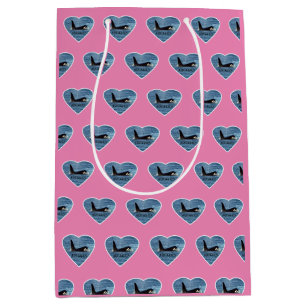 Aquarius Orca Killer Whale Pink Medium Gift Bag
