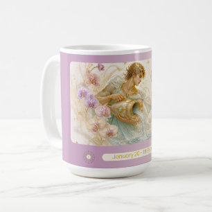 Aquarius Orchid Art Nouveau Mug