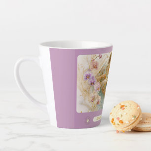 Aquarius Orchid Art Nouveau Small Latte Mug