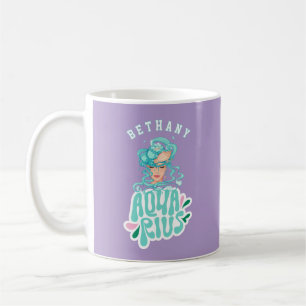 Aquarius Personalised Retro Birthday Gift Coffee Mug