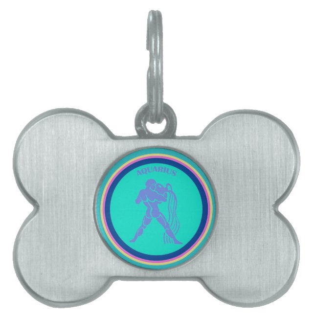 Aquarius Pet Id Tag (Front)