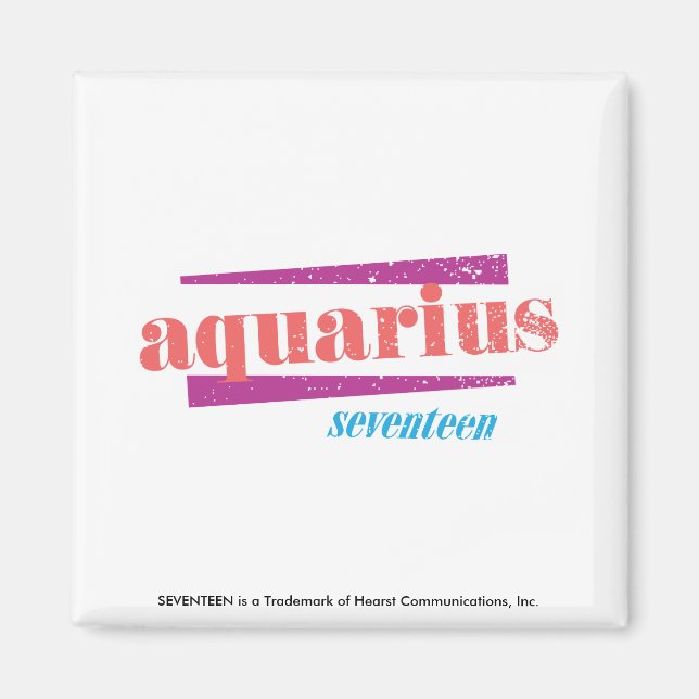 Aquarius Pink Magnet (Front)