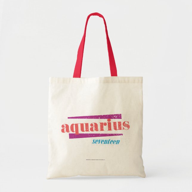 Aquarius Pink Tote Bag (Front)