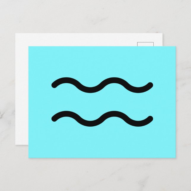 Aquarius Postcard (Front/Back)