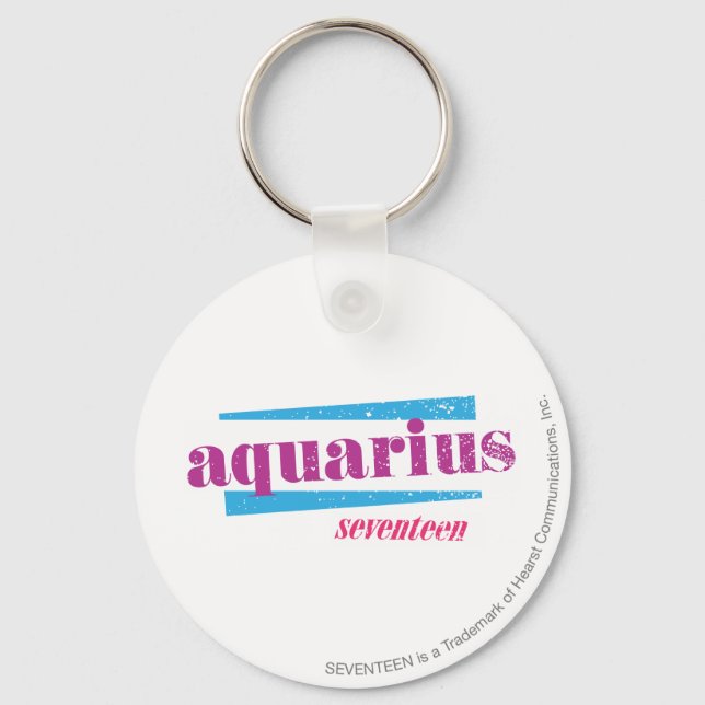 Aquarius Purple Key Ring (Front)
