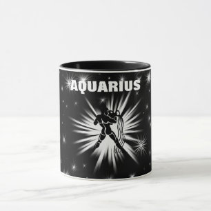 Aquarius sign mug