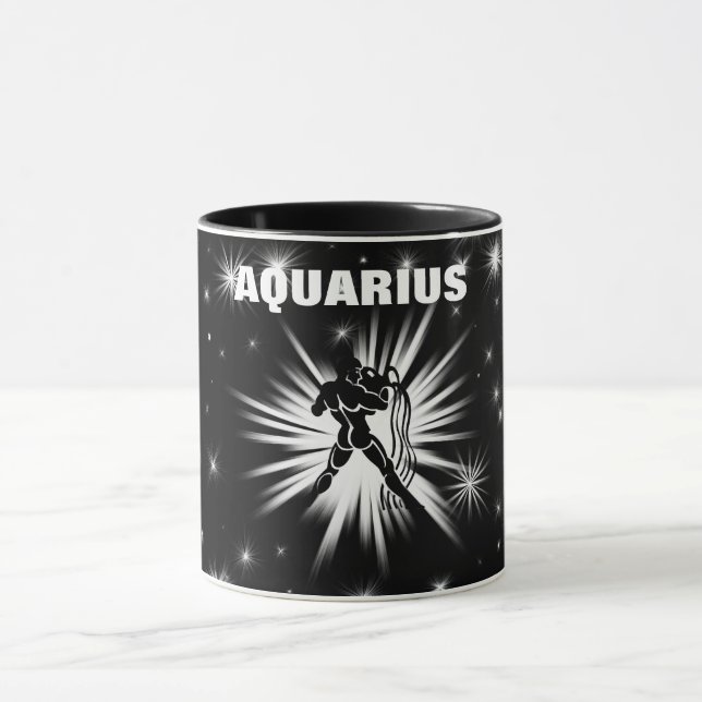 Aquarius sign mug (Center)