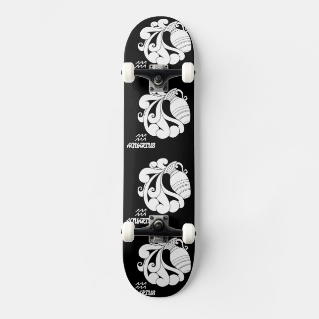 Aquarius Silhouette Skateboard (Front)