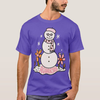 Aquarius Snowman T-Shirt