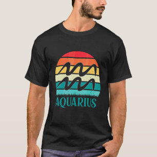 Aquarius Sunset Zodiac T-Shirt